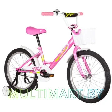 Детский велосипед Novatrack Twist New 201TWIST.PN20 (розовый/белый, 2020) картинка 2